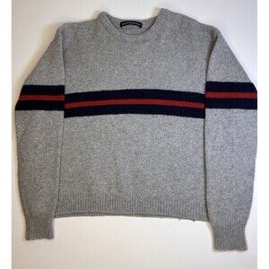 Brandy Melville Bernadette Long Sleeve Gray Stripe  Sweater Fit One Size 38 Bust
